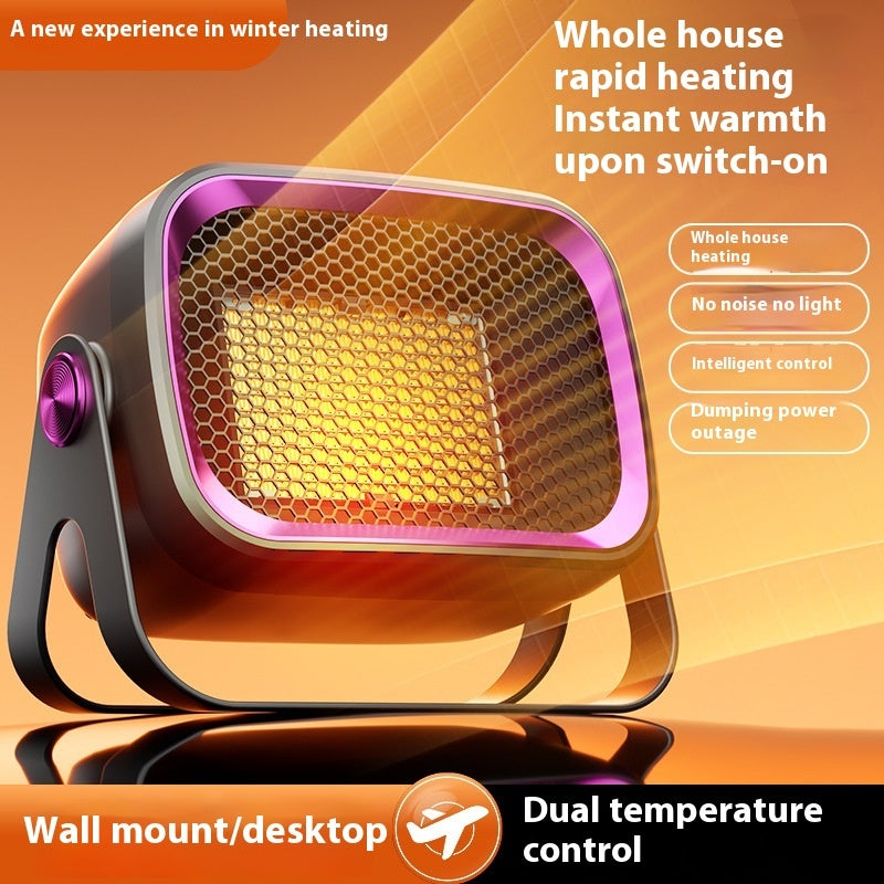 Smart 1200W desktop & wall-mount space heater for home and office. Quiet, compact, energy-efficient heater perfect for desks, bedrooms, and small rooms.